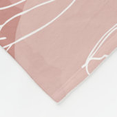  witte tulpen roze achtergrond fleece deken (Hoek)