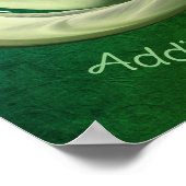 Witte Tulpenbloemblaadjes Abstracte Creëer Uw Eige Poster (Hoek)