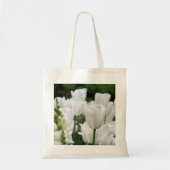 witte tulpentuin tote bag (Voorkant)