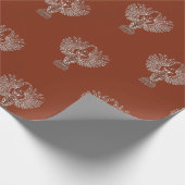 Witte Uilen op Donker Gouden Verpakkingsdocument Cadeaupapier (Hoek)