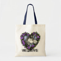 Witte Unicorn GELOOF! Tas