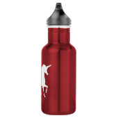 -witte unicorn Silhouette Girls Waterfles (Rechts)