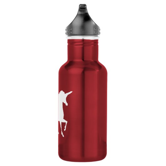 -witte unicorn Silhouette Girls Waterfles (Rechts)