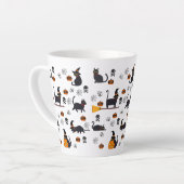 WITTE VANGST, gehakt met katten, pompoen voor katt Latte Mok (Linkerhoek)