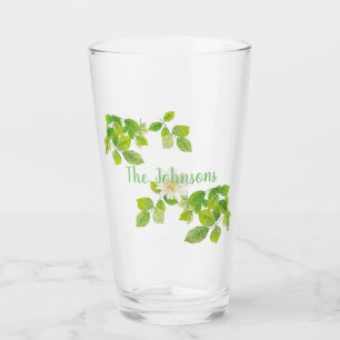 Witte ventilator en groene lederen tuin glas