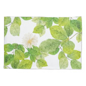 Witte ventilator en groene lederen tuin kussensloop (Achterkant)