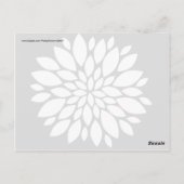  witte ventilatorbeelden Kunst op zwart Briefkaart (Achterkant)