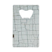 Witte verf, in cache geplaatst en gehakt kredietkaart flessenopener (Voorkant)