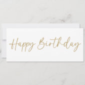 Witte Verjaardag Babysitten Gift Voucher Kaart (Achterkant)