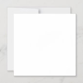 Witte Vierkant Magnetische Uitnodiging (Voorkant)
