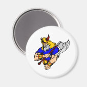 Witte Vikinggebed Magneet (Voorkant / Achterkant)