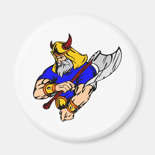 Witte Vikinggebed Magneet (Voorkant)