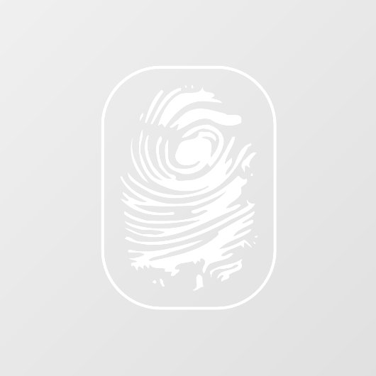 Witte vingerafdrukvenster vastkleven raamsticker (Vel)
