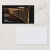 Witte vinyl openluchtomheining visitekaartje (Voorkant / Achterkant)