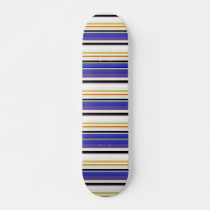 Witte violetstrepen bevestigen skateboard