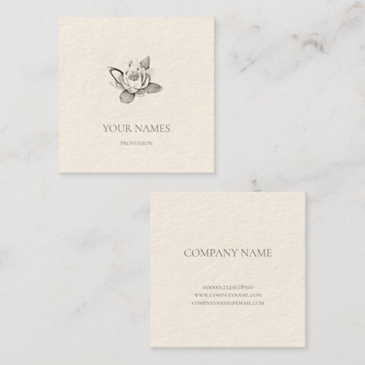 WITTE VISITEKAARTJE (Voorkant / Achterkant)