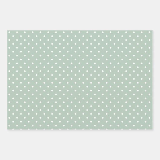 Witte Vlek Groene Partij Inpakpapier Vel (Voorkant 3)