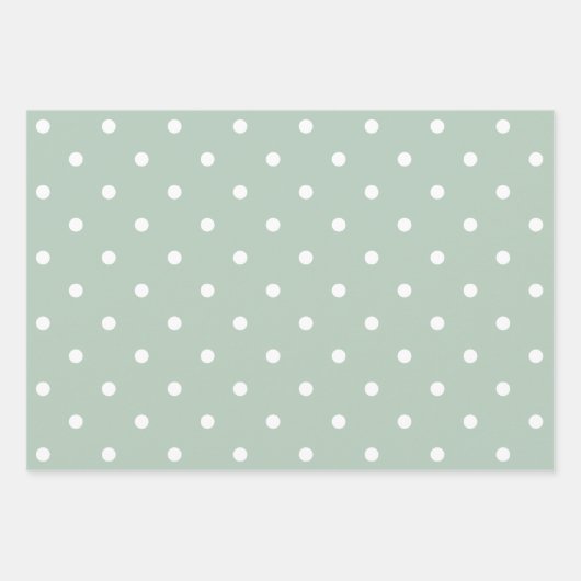 Witte Vlek Groene Partij Inpakpapier Vel (Voorkant)