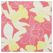 Witte vlekjes op roze achtergrond stof (Swatch)