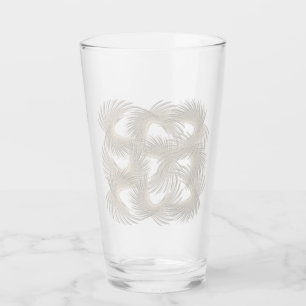 Witte vliegende veren glas