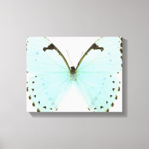Witte vlinder canvas afdruk
