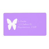 Witte vlinder etiket (Voorkant)