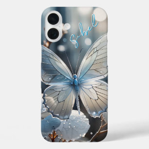 Witte Vlinder Monogrammed Hoesje- Mate iPhone Case