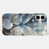 Witte Vlinder Monogrammed Hoesje- Mate iPhone Case (Achterkant (horizontaal))