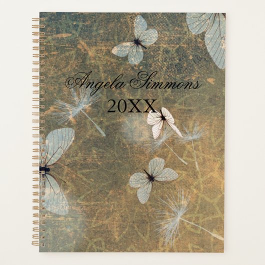 witte vlinders en vliegende duiven planner (Voorkant)