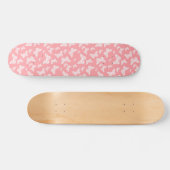 Witte vlinders op roze skateboard (Horizontaal)