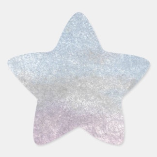 Witte vogel op strandzonsondergang ster sticker