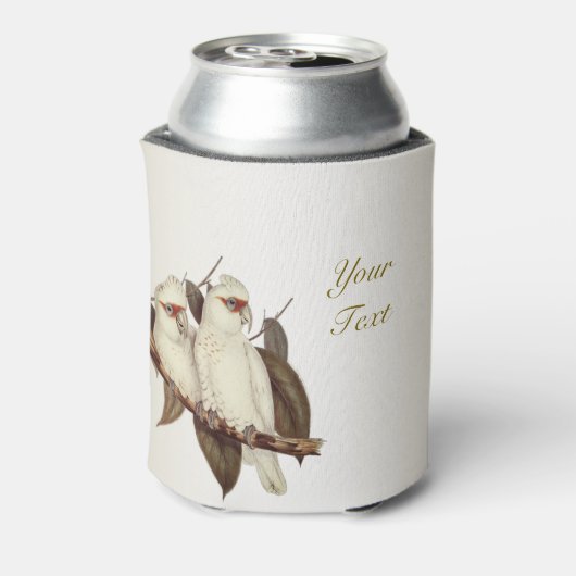 Witte Vogels Bruiloft Koelbox Blikjeskoeler (Blikje Achterkant)