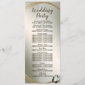 Witte vogels Cockatau Green Leaves Programma (Achterkant)