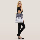 Witte vogels in de winter tote bag (Op model)