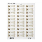 Witte Vogels Retouradreslabel Etiket (Full Sheet)