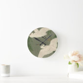 witte vogelwandklok ronde klok (Huis)