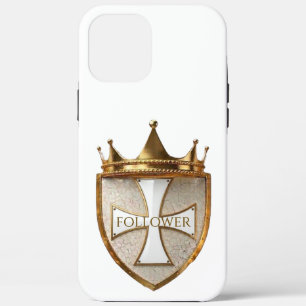witte volger Crest 1telefoon 17 telefoon case/cov iPhone 12 Pro Max Hoesje