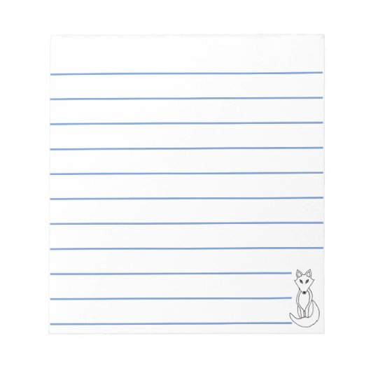 Witte vos notitieblok (Voorkant)