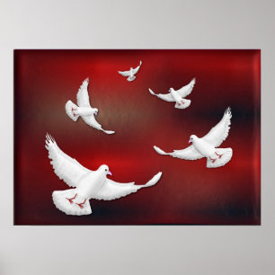 WITTE VREDE DOVES POSTER