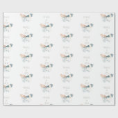 Witte vrede en vreugde vlinder cadeaupapier (Vlak)