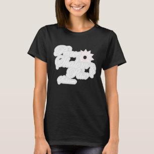 Witte Vrede Shalom Typografie Kunst T-shirt