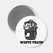 Witte vuilnisbak magneet (Voorkant / Achterkant)