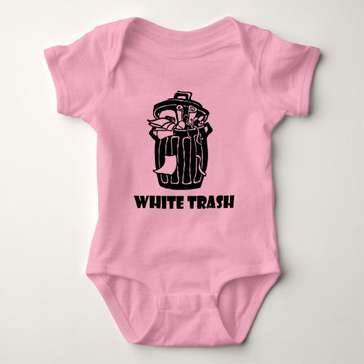 Witte vuilnisbak romper (Voorkant)