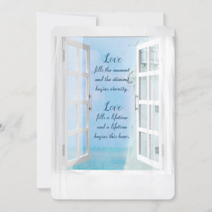 Witte vuurtorenWaterverf in Venster Kaart