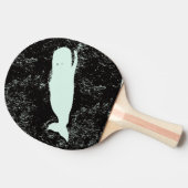 witte walvis pongpeddel tafeltennisbatje (Zijkant)