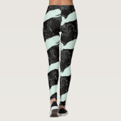 witte walvis zwart leggings (Achterkant)