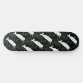 Witte walvissen zwarte Thunder_Cove Skateboard (Horizontaal)