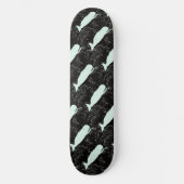 Witte walvissen zwarte Thunder_Cove Skateboard (Voorkant)