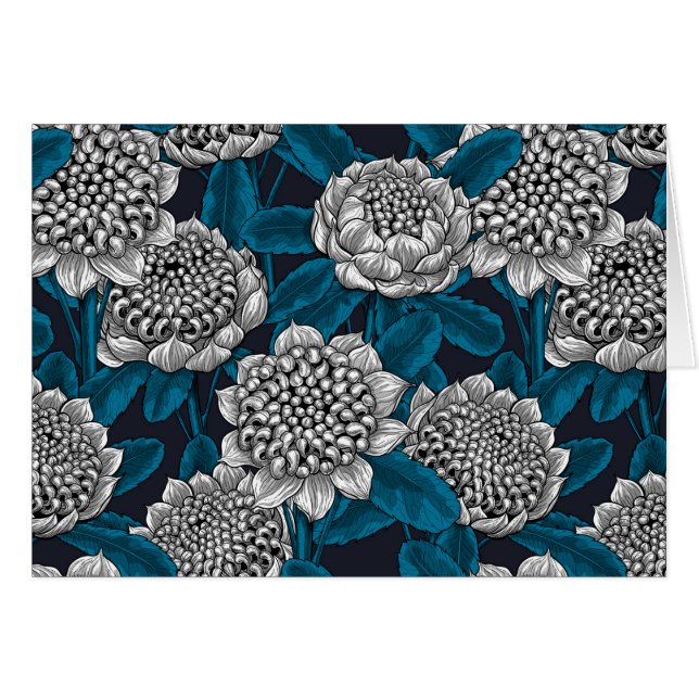 Witte waratabloemen (Voorkant Horizontaal)