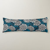 Witte waratabloemen lichaamskussen (Voorkant)